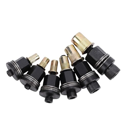 LICAEVEY Rivnut Tool Mandrels Set 6PCS, Hand Rivet Nut Tool Replacement Mandrels 10-24 to 3/8-16, Compatible with Rivet Nut Guns for Threaded Inserts in Kuwait
