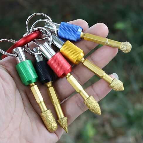 5Pcs Diamond Grinding Head Universal Shank Brazing File for Cast Iron Stainless Steel Ceramics Stone Grinding Polishing Engraving in Kuwait