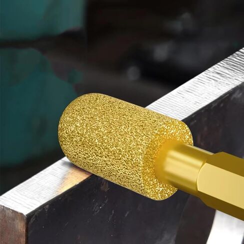 5Pcs Diamond Grinding Head Universal Shank Brazing File for Cast Iron Stainless Steel Ceramics Stone Grinding Polishing Engraving in Kuwait