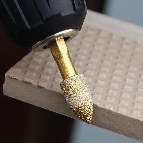 5Pcs Diamond Grinding Head Universal Shank Brazing File for Cast Iron Stainless Steel Ceramics Stone Grinding Polishing Engraving in Kuwait