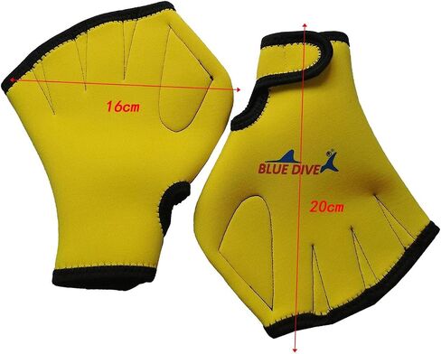 Swimming Gloves Webbed Swim Gloves Warmth Anti Slip Adjustable Strap Snorkeling Fins Hand Gloves Aquatic Gloves for Rafting in Kuwait