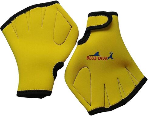 Swimming Gloves Webbed Swim Gloves Warmth Anti Slip Adjustable Strap Snorkeling Fins Hand Gloves Aquatic Gloves for Rafting in Kuwait