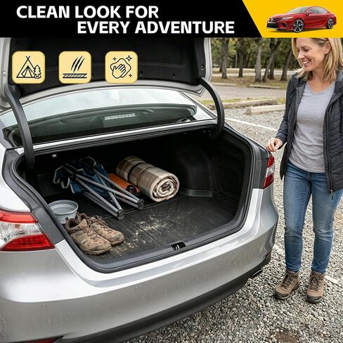 حصيرة Trunk for 2018-2025 Toyota Camry & 2019-2022 Toyota Avalon Cargo Cargo Mat All Liner Weather Protect in Kuwait
