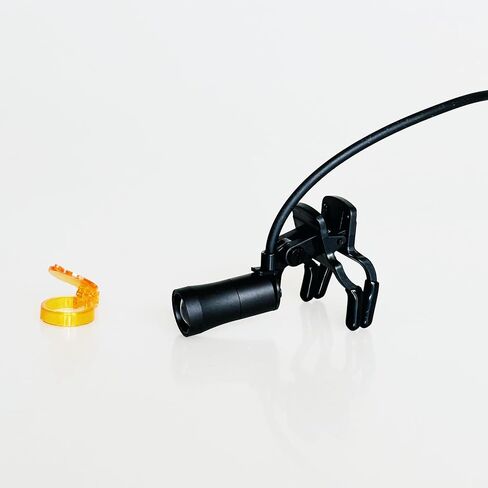 SZ06C Adjustable Brightness Clip Surgical Dental Headlight Medical Headlamp Lightspot Orange Filter (A Battery) in Kuwait