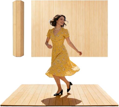 Tap Dance Floor 47.8x38.5 inches Dance Floor with Cushioning Underlay Dance Floor,Specifically Designed for Tap and Jazz Dance,is Perfect for Living Rooms,Studios, Stages,and Any Other Venue in Kuwait