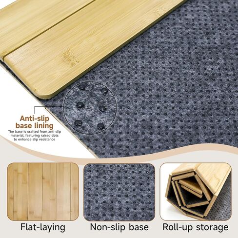 Tap Dance Floor for Any Surface, 48"x38.5" Bamboo Portable Non-Slip Practice Surface with Storage Bag, Noise Reduction for Home & Studio Use in Kuwait