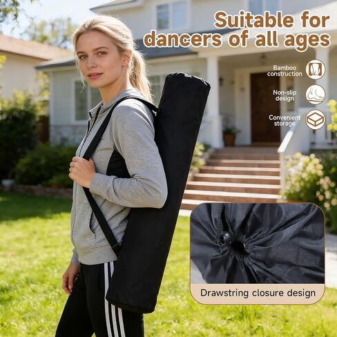 Tap Dance Floor for Any Surface, 48"x38.5" Bamboo Portable Non-Slip Practice Surface with Storage Bag, Noise Reduction for Home & Studio Use in Kuwait
