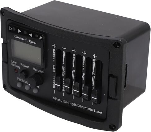 5 معادل جيتار صوتي Preamp EQ - مضخم جيتار احترافي بخمسة نطاقات مع موالف لتعزيز التحكم في الصوت وضبطه - أجزاء الجيتار لتحسين الأداء in Kuwait