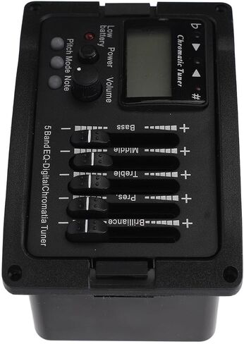 5 معادل جيتار صوتي Preamp EQ - مضخم جيتار احترافي بخمسة نطاقات مع موالف لتعزيز التحكم في الصوت وضبطه - أجزاء الجيتار لتحسين الأداء in Kuwait