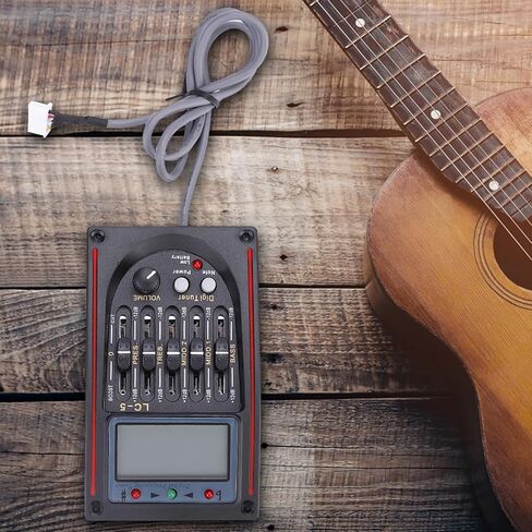 مضخم جيتار صوتي 5 نطاقات EQ، بلاستيك معدني، يعزز جودة الصوت مع شاشة LCD للموسيقيين الصوتيين in Kuwait