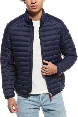 Save The Duck Mens Alessandro Puffer Jacket, L, Blue in Kuwait
