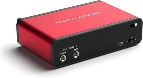 LVY USB-C Audio Interface, 24Bit/192kHz for Recording Podcasting and Streaming, 48V Phantom Power, Plug and Play Ultra-low Latency Noise-Free (No Software Included) in Kuwait
