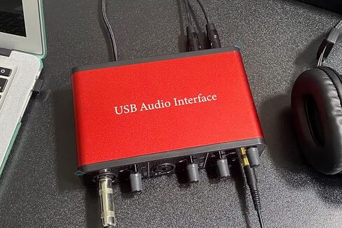 LVY USB-C Audio Interface, 24Bit/192kHz for Recording Podcasting and Streaming, 48V Phantom Power, Plug and Play Ultra-low Latency Noise-Free (No Software Included) in Kuwait