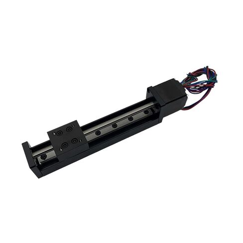 CNC Mini Trapezoidal Screw T6 Sliding Table Linear Rail Stage 50-200mm Stroke 1/2/4/6/12mm Pitch with Nema11 28mm Stepper Motor(Stroke 100mm,4mm Pitch) in Saudi Arabia