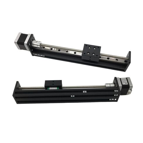 Mini Precision Stroke T-Type Sliding Table 50~300mm 2-8mm Pitch Linear Guide Self Lock NEMA17 0.28Nm .7Nm Stepper Motor(0.7nm Motor-60mm,4 pitch-350mm Stroke) in Saudi Arabia