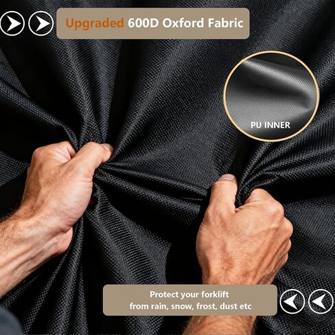 Forklift Protection Cover All Weather, Forklift Cover Waterproof 600D Fits All Forklifts Up to 8000Lb, Sun Rain Snow UV Zipper Door Windproof Buckle Organizer Bag in Saudi Arabia