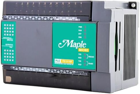 PLC, 36-Channel Controller, 16 Digital I/O, 4 Analog I/O, Relay, Ethernet and Serial Communication, Maple Systems, PLC-FB1616R0202 in Saudi Arabia