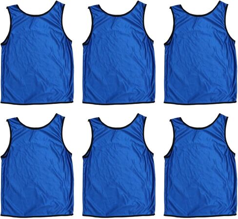6pcs Lightweight Polyester Vest for Boys and, Summer Sports Training Sleeveless Shirts, Easy to Wash Group Practice Jerseys for Youth Football and Basketball in Saudi Arabia