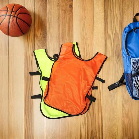 6pcs Soccer Pinnies Vests for Youth Training Practice, Lightweight Polyester Sports Vest for Soccer and Basketball Training Sessions, Versatile Team Practice Jerseys in Saudi Arabia