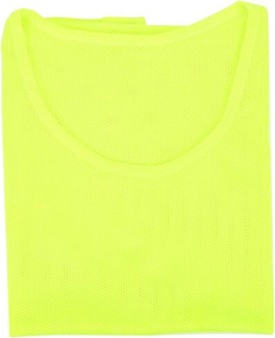 Cryfokt Children Football Training Vest, 12PCS Fluorescent Green Breathable Nylon Mesh Soccer Jersey, Sports Vest with Quick Dry Lightweight Design for Soccer Basketball Running in Saudi Arabia