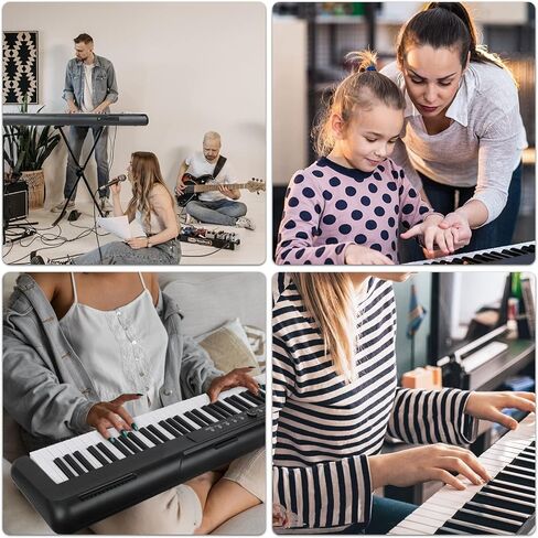 88 Key Piano Keyboard, Semi Weighted Electronic Digital Piano with Music Stand, Power Supply, Sustain Pedal, Bluetooth, Stand, MIDI, for Beginner Professional at Home, Stage in Kuwait