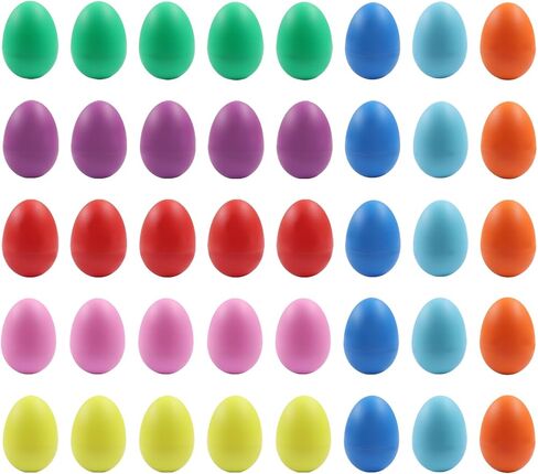 Bonsicoky 8 Pack Egg Shakers, Plastic Egg Shakers Percussion Musical Maracas for Toddlers, Easter Egg Hunt Fillers, Music Classroom Rhythm Instruments for Kids, Party Favors(4 Colors) in Kuwait