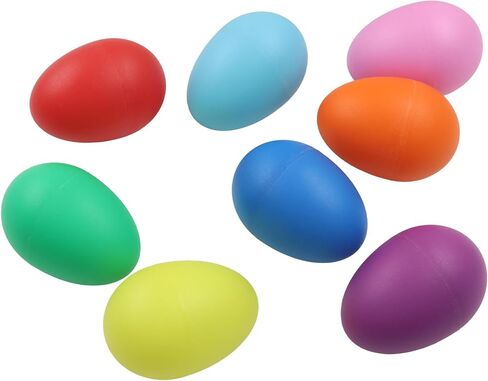 Bonsicoky 8 Pack Egg Shakers, Plastic Egg Shakers Percussion Musical Maracas for Toddlers, Easter Egg Hunt Fillers, Music Classroom Rhythm Instruments for Kids, Party Favors(4 Colors) in Kuwait