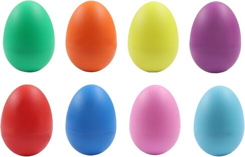 Bonsicoky 8 Pack Egg Shakers, Plastic Egg Shakers Percussion Musical Maracas for Toddlers, Easter Egg Hunt Fillers, Music Classroom Rhythm Instruments for Kids, Party Favors(4 Colors) in Kuwait