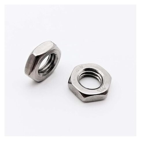 5/50pcs 304 Stainless Steel Hex Hexagon Thin Nut Jam for M2 .5 M3 M4 M5 M6 M8 M10 M12 M14 M16 Screw Bolt(50pcs M3) in Kuwait