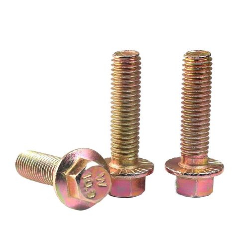 1-10pcs Hexagon Head with Serrated Flange Cap Screw Color Zinc Plating Carbon Steel M6 M8 M10 M12 M14 M16 Hex Washer Bolt(M8x30mm 5pcs) in Kuwait