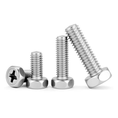 304 الفولاذ المقاوم للصدأ M3-M8 الصليب عرافة رئيس المسمار فيليبس مجموعة البراغي (M5x45mm (7 قطع)) in Kuwait