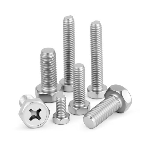 304 الفولاذ المقاوم للصدأ M3-M8 الصليب عرافة رئيس المسمار فيليبس مجموعة البراغي (M5x45mm (7 قطع)) in Kuwait