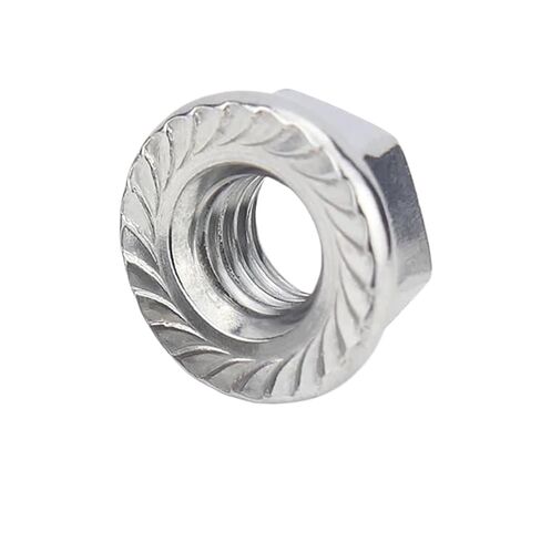 M4 M5 M6 M8 M10 M12 304 Stainless Left Hex Flange Lock Nuts(M8-2pcs) in Kuwait