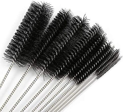 10pcs Refrigerator Condenser Cleaning Brush Clothes Dryer Lint Vent Cleaner Brush Foldable Washing Machine Home Brush Black in Kuwait