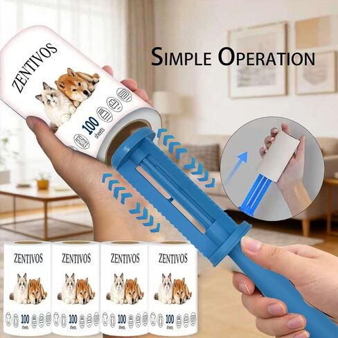 800 Sheets Lint Rollers Sticky Remover for Couch, Dog and Cat Fur Remove in Kuwait