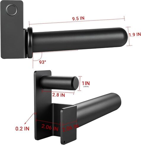 Weight Plate Holder for Squat Rack and Power Rack, 2"x2" and 3"x3" Rack Attachments fit Olympic 2 Inch Plates, Gym Plate Storage Rack (2 Inch Rounded End) in Kuwait