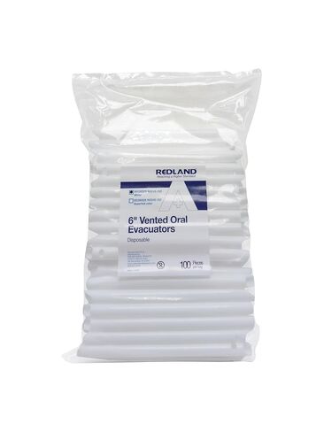 Redland 6" Vented Oral Evacuation HVE Tips (White) (1000ct/2000ct) (1000) in Kuwait