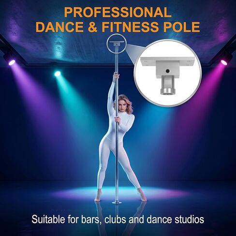 HOMAR Pole Dance Plate -Universal Pole Dance Fixed Plate Slanted Ceilings Top Plate Pole Stripper Pole for Home Accessories Perforated Top Plate for Assured Performance in Kuwait