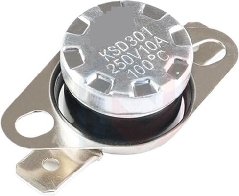 2Pcs KSD301 250V 10A 40~160 Degree Normally Open/Normally Closed Temperature Switch Thermostat 40 70 80 90 100 110(100 Degree Celsius,Open) in Kuwait