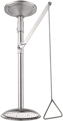 Suspended Ceiling Type Shower Device, Emergency Eye Wash Station, Wall-Mounted Combined Eyewash, for Factory, Laboratory in Kuwait