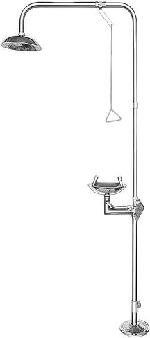 Combination Emergency Shower System, 304 Stainless Steel Eye Wash Station, Suitable for Laboratories, Factories and Outdoor Environments in Kuwait