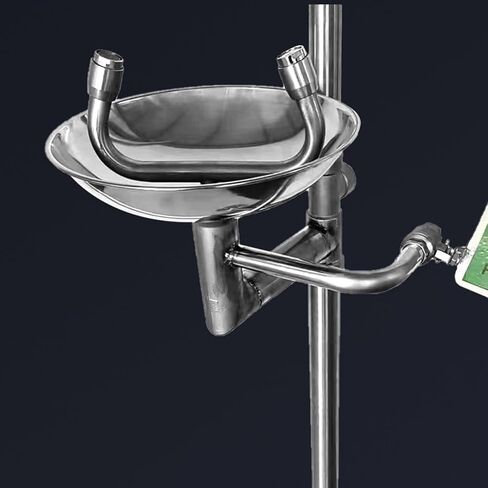 Combination Emergency Shower System, 304 Stainless Steel Eye Wash Station, Suitable for Laboratories, Factories and Outdoor Environments in Kuwait