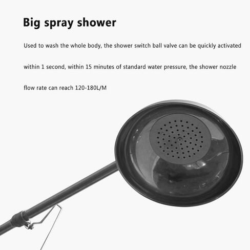 Emergency Eye Wash Station, Vertical Shower Eyewash, Easy to Use, Safety Shower System, for Factory, Laboratory in Kuwait