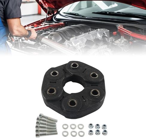 Driveshaft Disc Joint Coupling Drive Shaft Flex Includes Fasteners Rubber Material Dampens Drivetrain Vibration Suitable for W202 in Kuwait