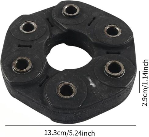 Driveshaft Disc Joint Coupling Drive Shaft Flex Includes Fasteners Rubber Material Dampens Drivetrain Vibration Suitable for W202 in Kuwait