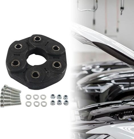 Driveshaft Disc Joint Coupling Drive Shaft Flex Includes Fasteners Rubber Material Dampens Drivetrain Vibration Suitable for W202 in Kuwait