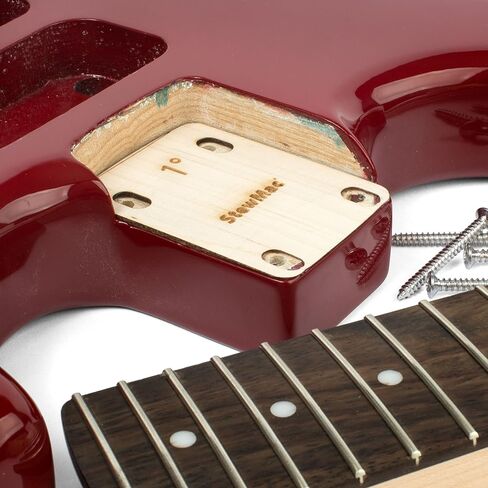StewMac Neck Shims for Guitar, Shaped - 6 Pack of 1 Degree Shims in Kuwait