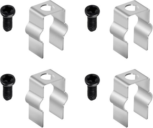 4 Pcs Metal Mount Clips with Screws Fit for Shark IQ & AI AV2501S Robot Vacuum and Some Other Models Side Brush, Retaining Clips for Robot Vacuum Side Brush, Not Compatible ION Series Modles in Kuwait