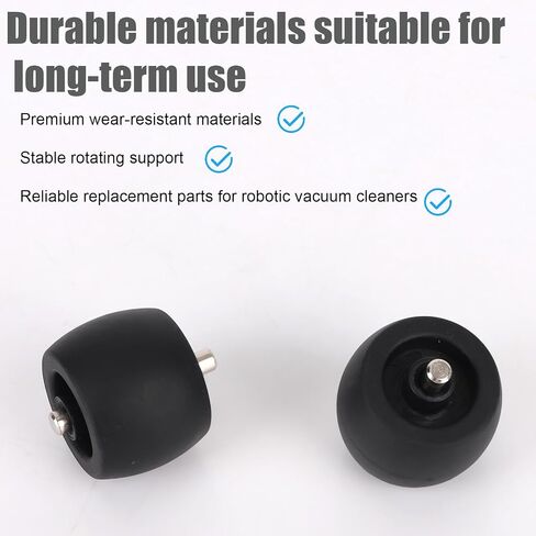 2pcs Front Caster Wheel Compatible with Shark Robot AV/RV/UR/QR Series, Shark Robot Vacuum Replacement Wheels with Disassembly Tool Replacement Parts R101AE RV1001AE UR1100SRUS AV1002AE in Kuwait