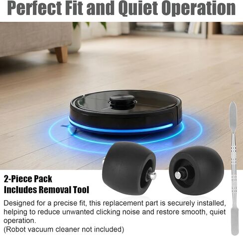 2pcs Front Caster Wheel Compatible with Shark Robot AV/RV/UR/QR Series, Shark Robot Vacuum Replacement Wheels with Disassembly Tool Replacement Parts R101AE RV1001AE UR1100SRUS AV1002AE in Kuwait